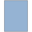 8.5" x 11" Pastel Blue Rectangular Sheet Labels