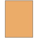 8.5" x 11" Pastel Orange Rectangular Sheet Labels