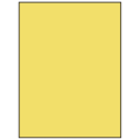 8.5" x 11" Pastel Yellow Rectangular Sheet Labels