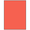 8.5" x 11" Red Rectangular Sheet Labels