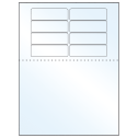 3.1875" x 1" Crystal Clear Rectangular Sheet Labels