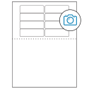 3.1875" x 1" Photo Gloss Rectangular Sheet Labels