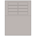 3.1875" x 1" Gray Rectangular Sheet Labels