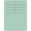 3.1875" x 1" Pastel Green Rectangular Sheet Labels