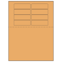 3.1875" x 1" Pastel Orange Rectangular Sheet Labels