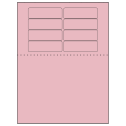 3.1875" x 1" Pastel Pink Rectangular Sheet Labels