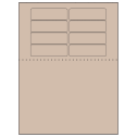3.1875" x 1" Pastel Tan Rectangular Sheet Labels