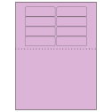 3.1875" x 1" Pastel Purple Rectangular Sheet Labels