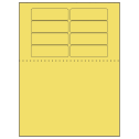 3.1875" x 1" Pastel Yellow Rectangular Sheet Labels