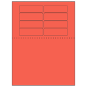 3.1875" x 1" Red Rectangular Sheet Labels