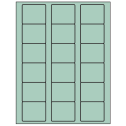 2.125" x 1.75" Pastel Green Rectangular Sheet Labels