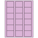 2.125" x 1.75" Pastel Purple Rectangular Sheet Labels