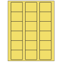 2.125" x 1.75" Pastel Yellow Rectangular Sheet Labels