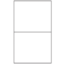 8.5" x 7" White Rectangular Sheet Labels