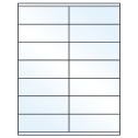 4.25" x 1.5" Crystal Clear Rectangular Sheet Labels