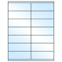 4.25" x 1.5" White Premium High Gloss Rectangular Sheet Labels