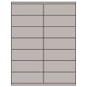 4.25" x 1.5" Gray Rectangular Sheet Labels
