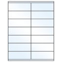 4.25" x 1.5" White Mid Gloss Rectangular Sheet Labels