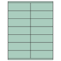 4.25" x 1.5" Pastel Green Rectangular Sheet Labels