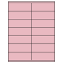 4.25" x 1.5" Pastel Pink Rectangular Sheet Labels