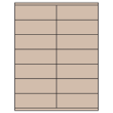 4.25" x 1.5" Pastel Tan Rectangular Sheet Labels