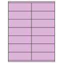 4.25" x 1.5" Pastel Purple Rectangular Sheet Labels