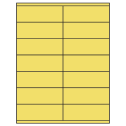 4.25" x 1.5" Pastel Yellow Rectangular Sheet Labels