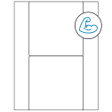 5.5" x 5.5" White Square Sheet Labels - Ultra Aggressive Adhesive