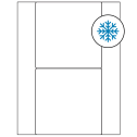 5.5" x 5.5" White Square Sheet Labels - Freezer Grade Adhesive
