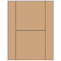 5.5" x 5.5" Brown Kraft Square Sheet Labels