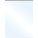 5.5" x 5.5" Crystal Clear Square Sheet Labels