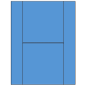 5.5" x 5.5" Fluorescent Blue Square Sheet Labels