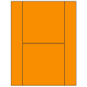 5.5" x 5.5" Fluorescent Orange Square Sheet Labels