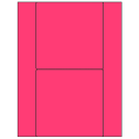 5.5" x 5.5" Fluorescent Pink Square Sheet Labels