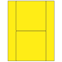 5.5" x 5.5" Fluorescent Yellow Square Sheet Labels