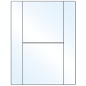 5.5" x 5.5" White Mid Gloss Square Sheet Labels