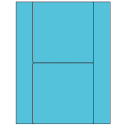 5.5" x 5.5" Turquoise Square Sheet Labels