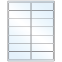 4" x 1.5" Crystal Clear Rectangular Sheet Labels