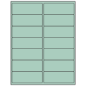 4" x 1.5" Pastel Green Rectangular Sheet Labels