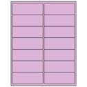 4" x 1.5" Pastel Purple Rectangular Sheet Labels
