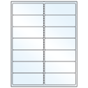 4" x 1.5" Crystal Clear Rectangular Sheet Labels
