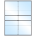 4" x 1.5" White Premium High Gloss Rectangular Sheet Labels