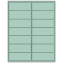 4" x 1.5" Pastel Green Rectangular Sheet Labels