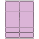 4" x 1.5" Pastel Purple Rectangular Sheet Labels