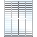 1.9375" x 0.625" Crystal Clear Rectangular Sheet Labels