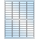 1.9375" x 0.625" White Premium High Gloss Rectangular Sheet Labels