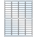 1.9375" x 0.625" White Mid Gloss Rectangular Sheet Labels