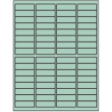 1.9375" x 0.625" Pastel Green Rectangular Sheet Labels