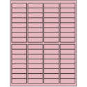 1.9375" x 0.625" Pastel Pink Rectangular Sheet Labels
