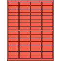 1.9375" x 0.625" Red Rectangular Sheet Labels